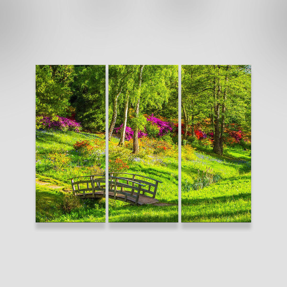 Garden Footpath Bridge Wall Art