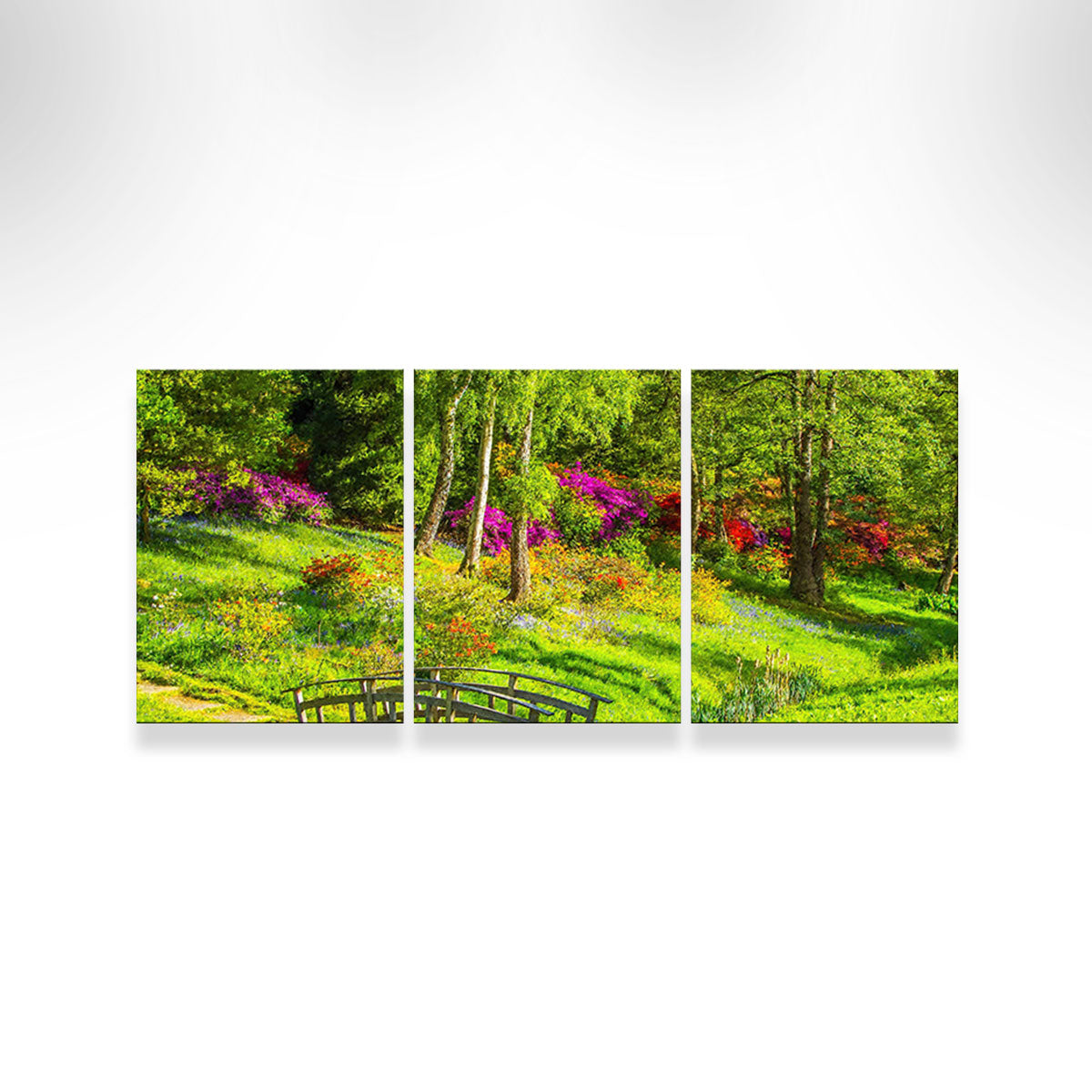 Garden Footpath Bridge Wall Art