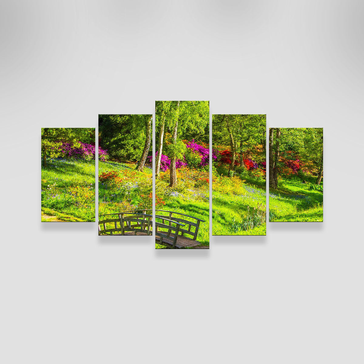 Garden Footpath Bridge Wall Art