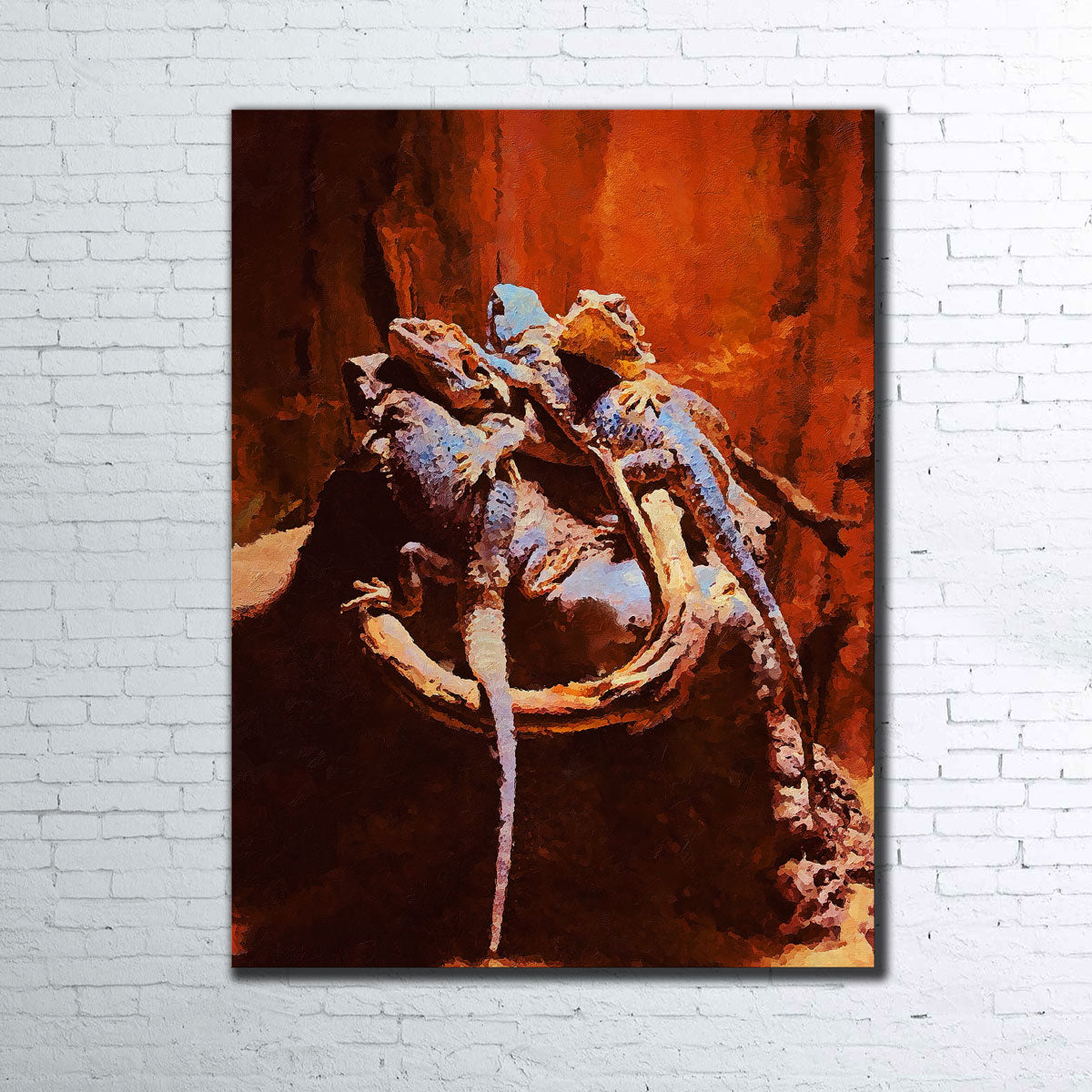 Gecko 2 Painting Wall Art