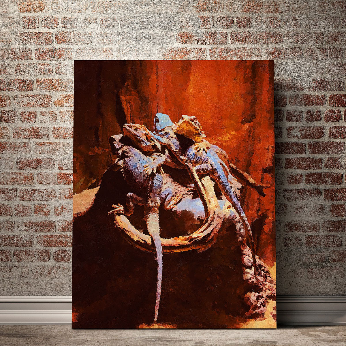 Gecko 2 Painting Wall Art