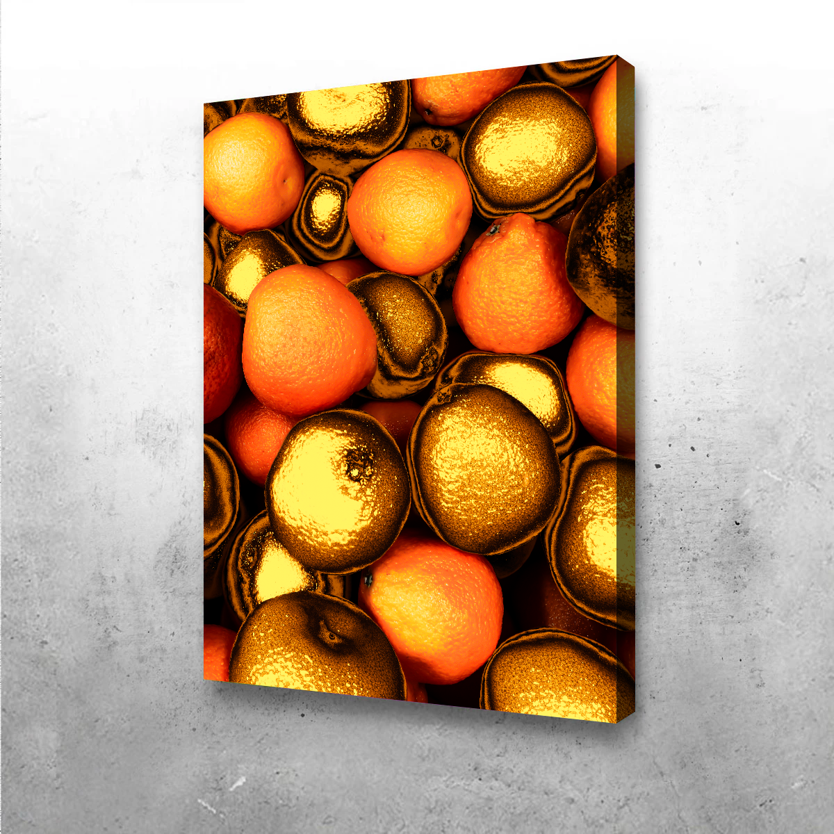 Golden Orange Wall Art
