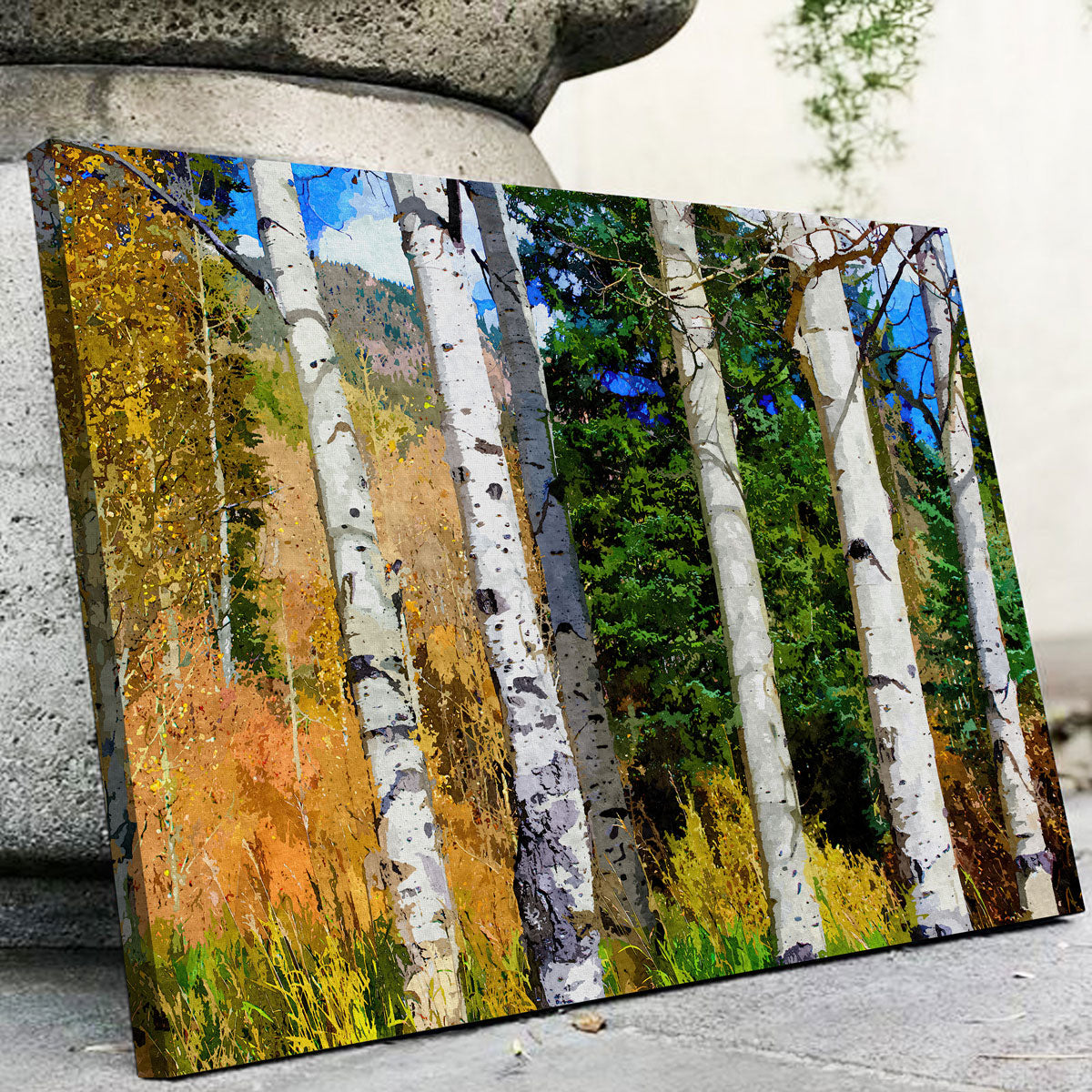 Hillside Aspen Grove Wall Art