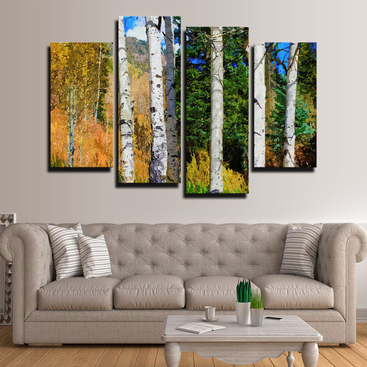 Hillside Aspen Grove Wall Art