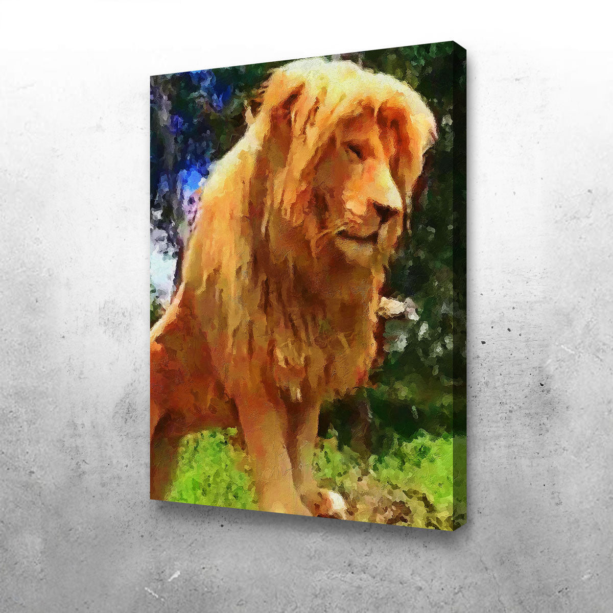King Lion Painting Wall Art