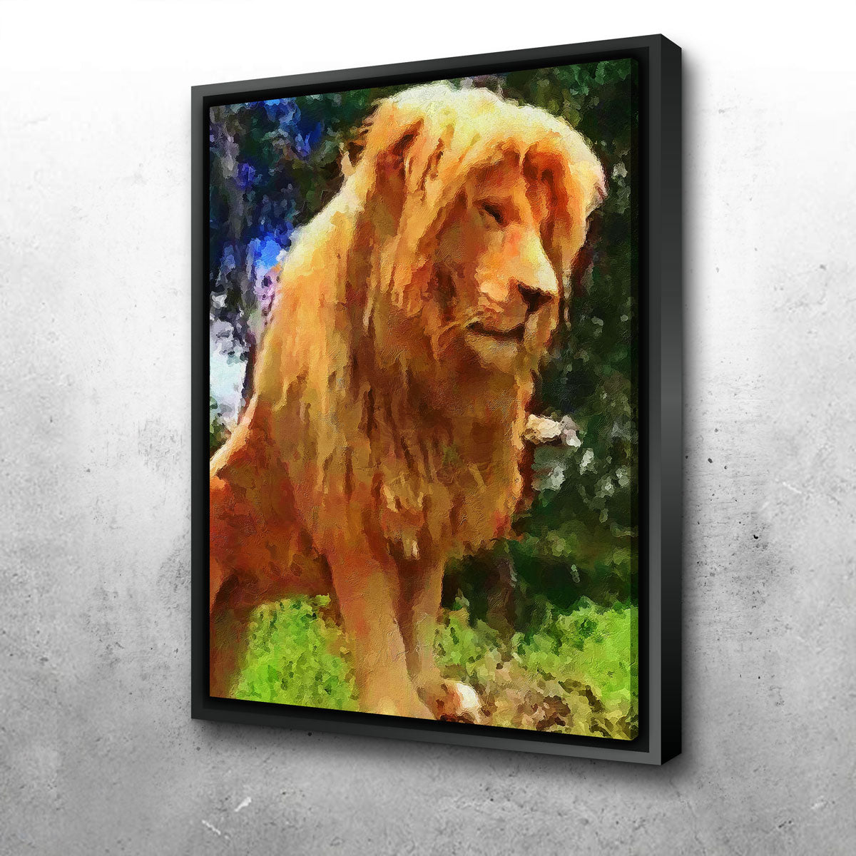 King Lion Painting Wall Art