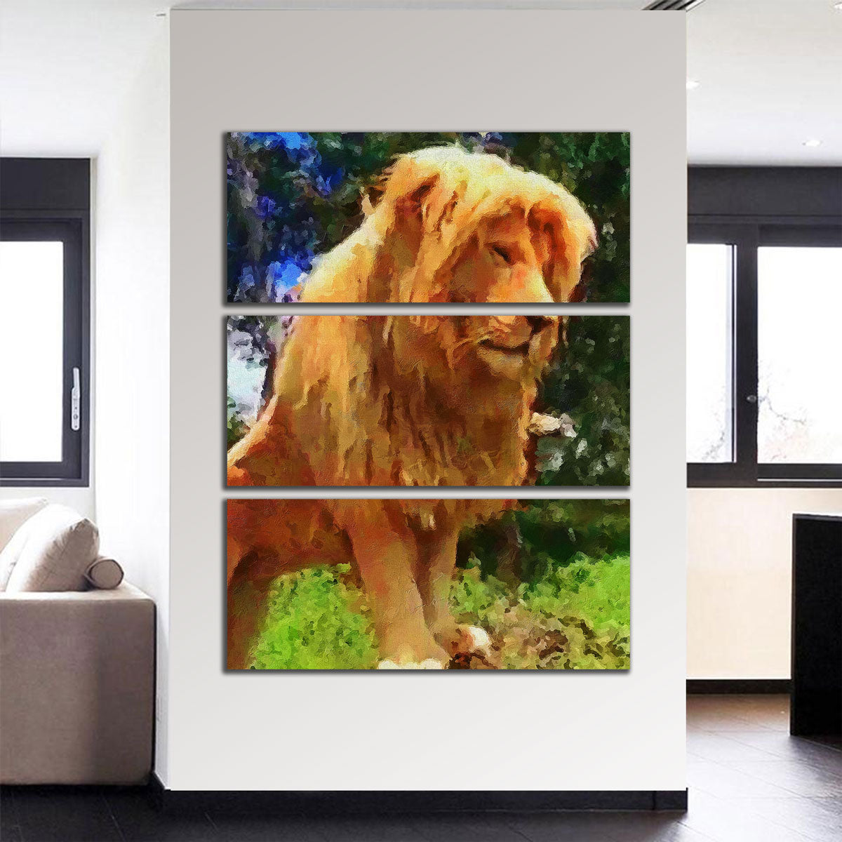 King Lion Painting Wall Art