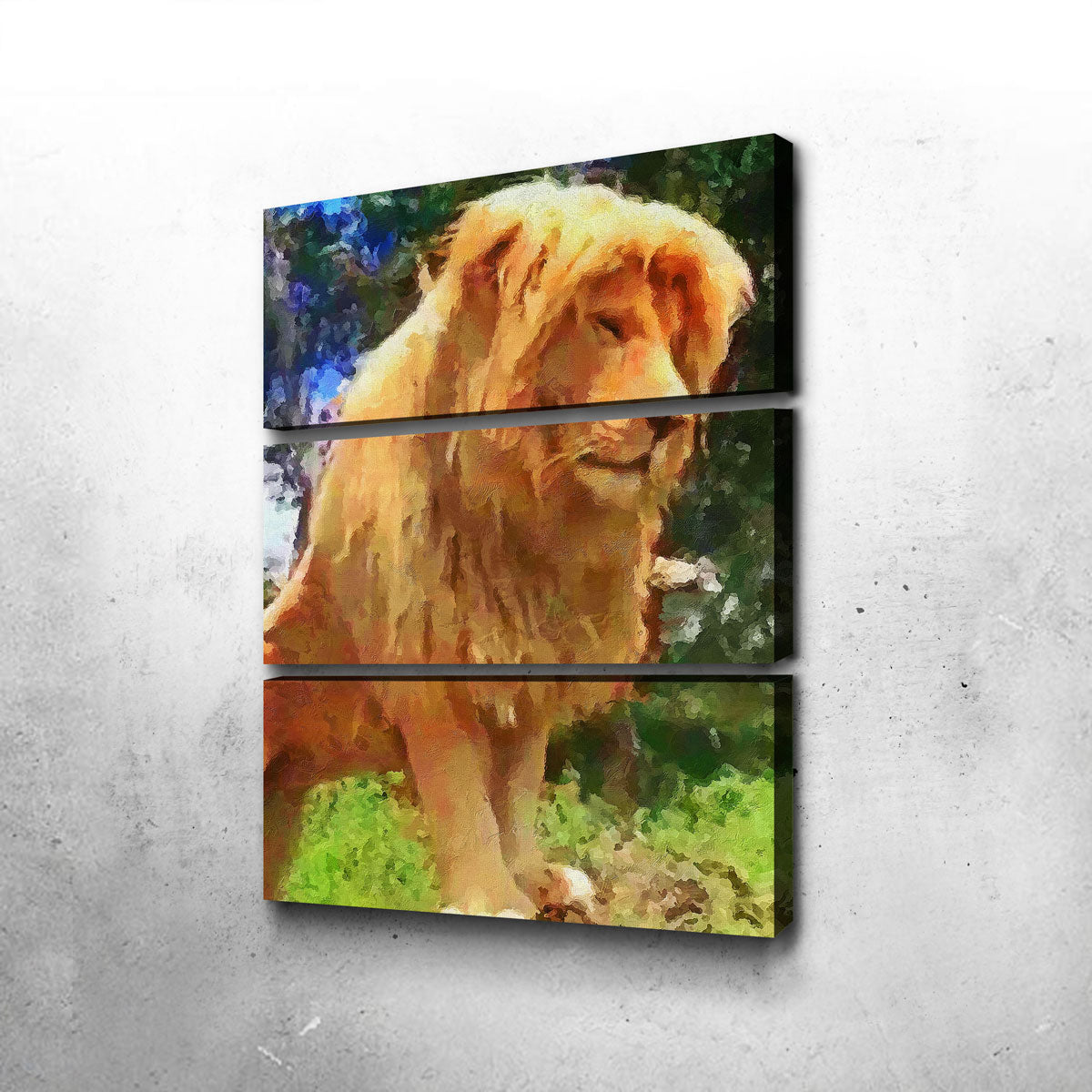 King Lion Painting Wall Art