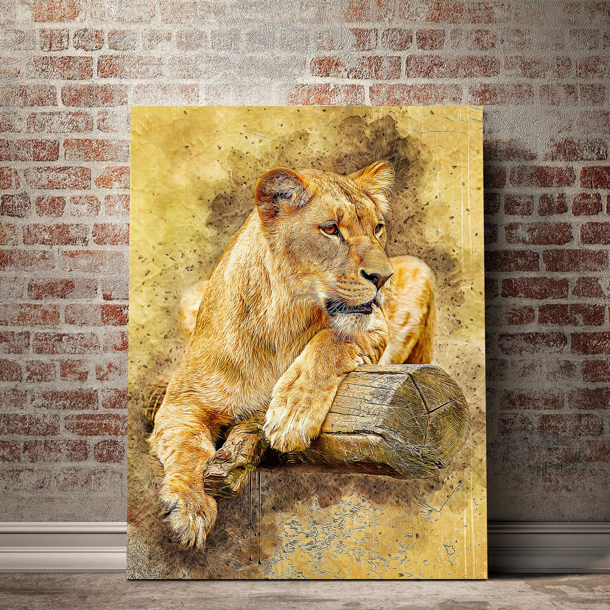 Lioness At Rest Wall Art