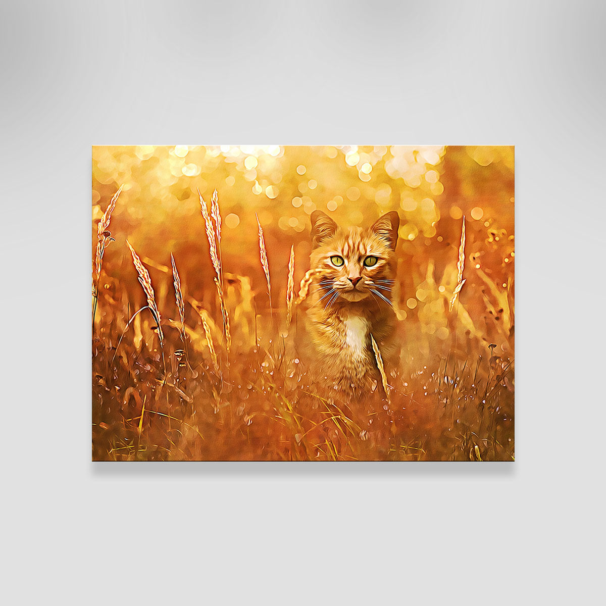 Little Tiger In The Grass Wall Art