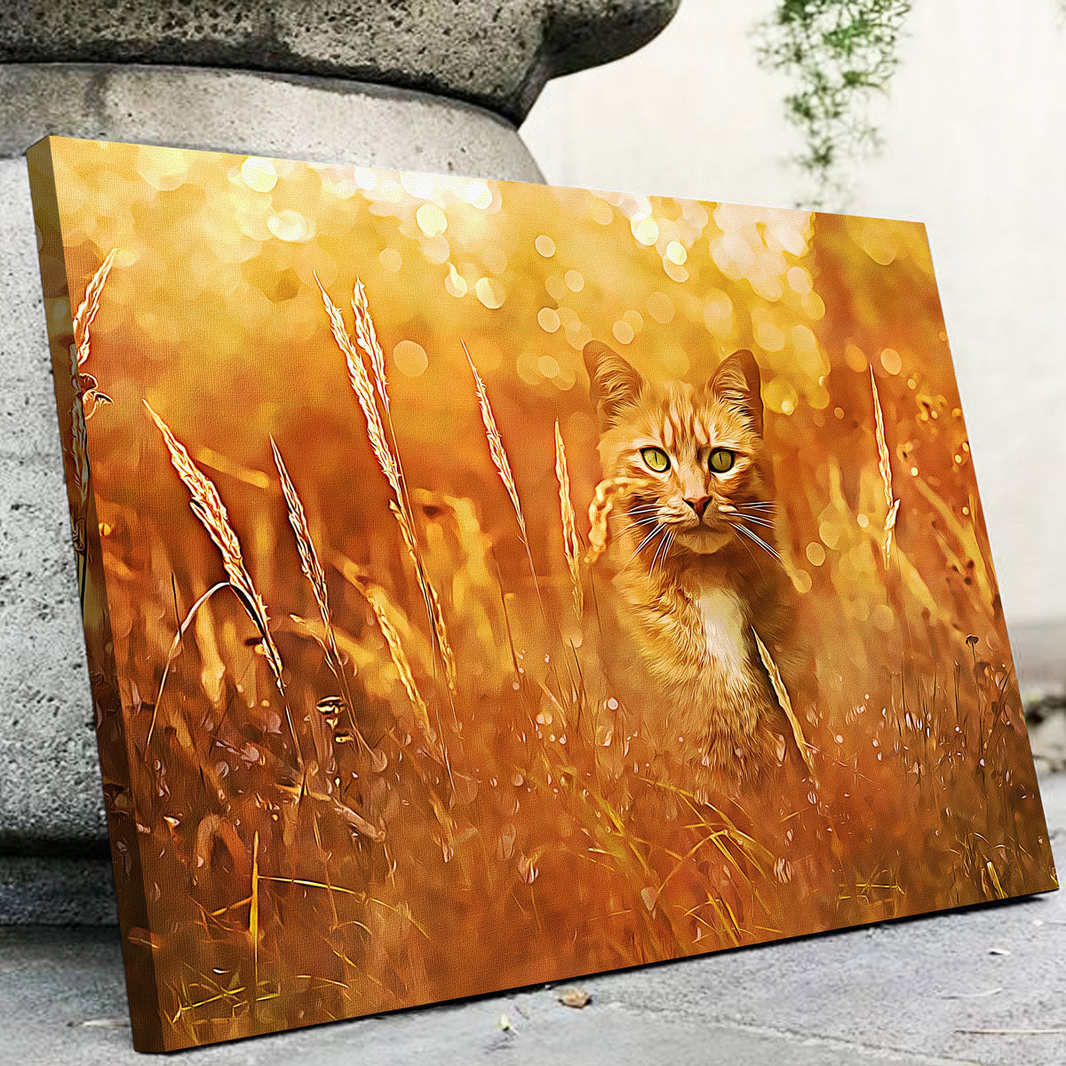 Little Tiger In The Grass Wall Art