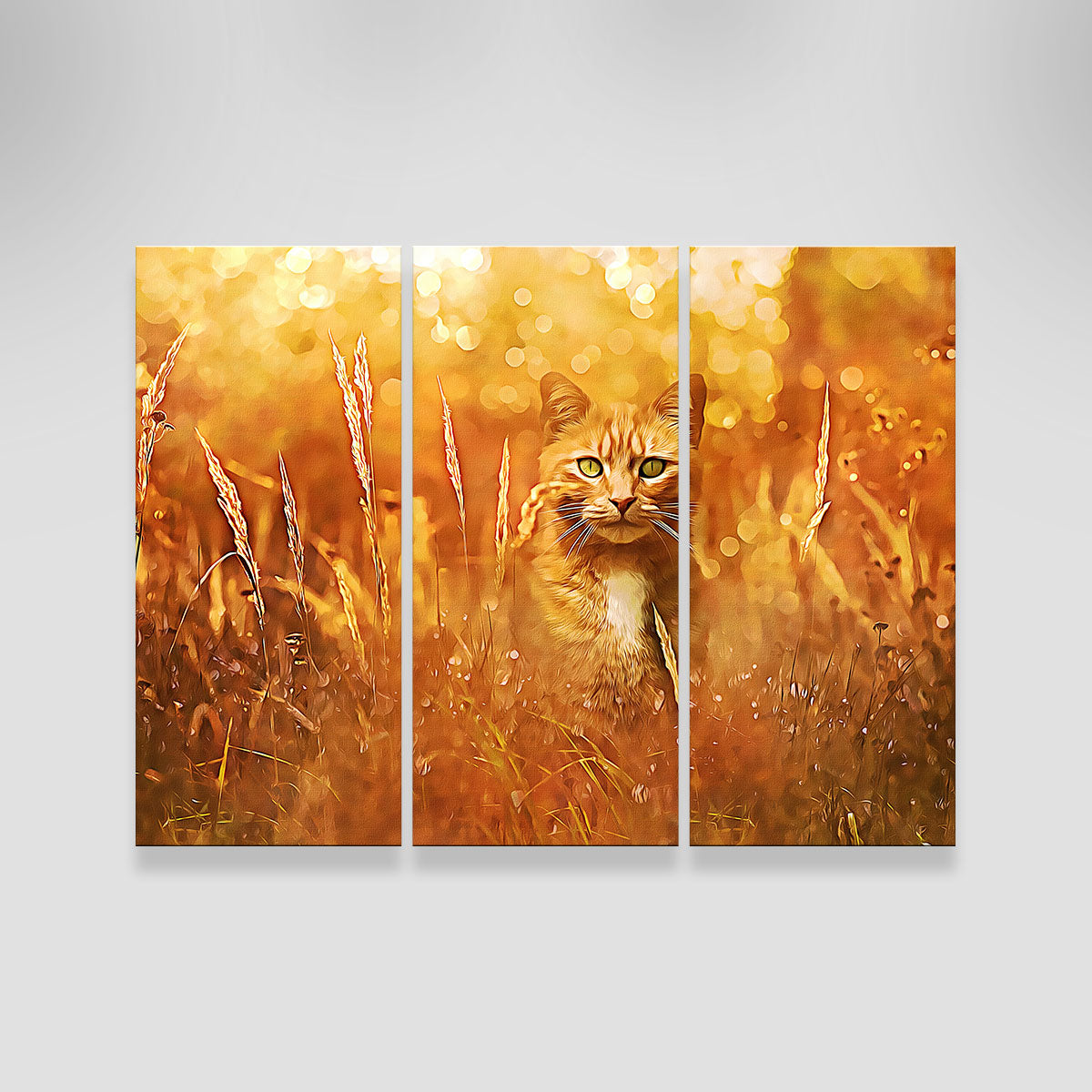 Little Tiger In The Grass Wall Art
