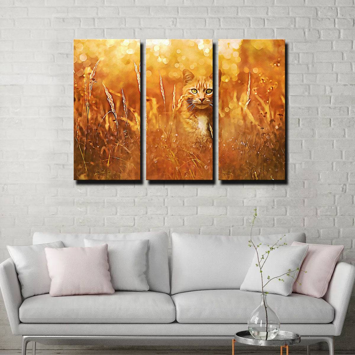 Little Tiger In The Grass Wall Art