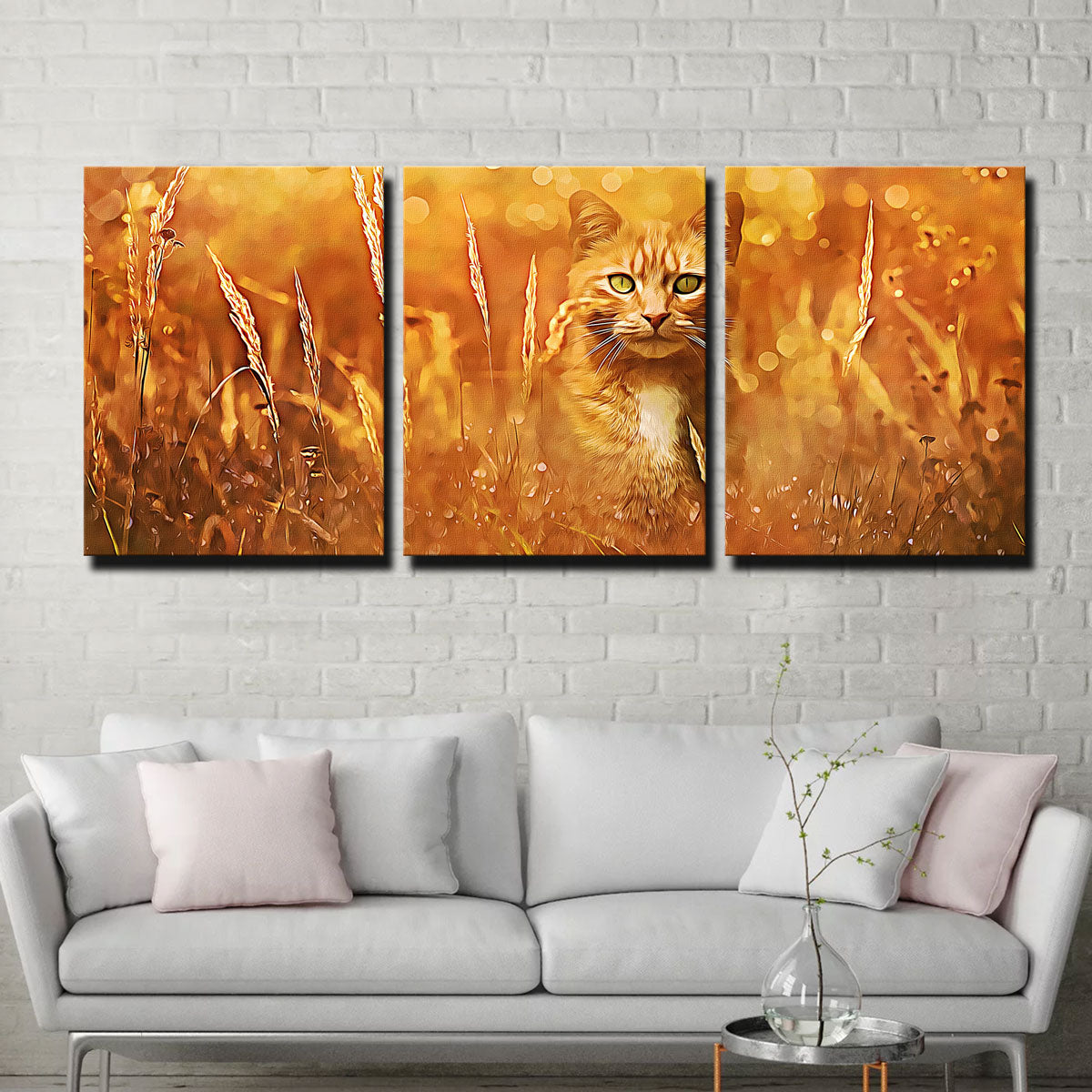 Little Tiger In The Grass Wall Art