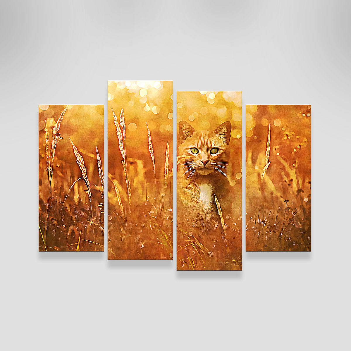 Little Tiger In The Grass Wall Art