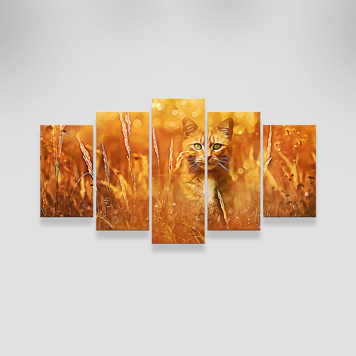 Little Tiger In The Grass Wall Art