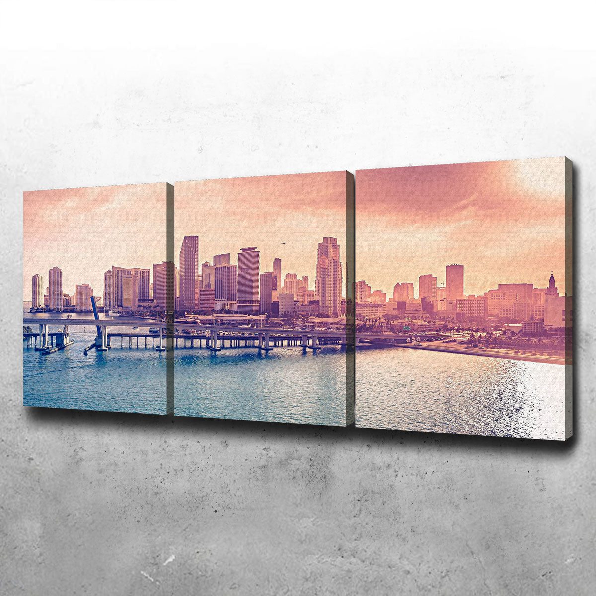 Miami Skyline Wall Art