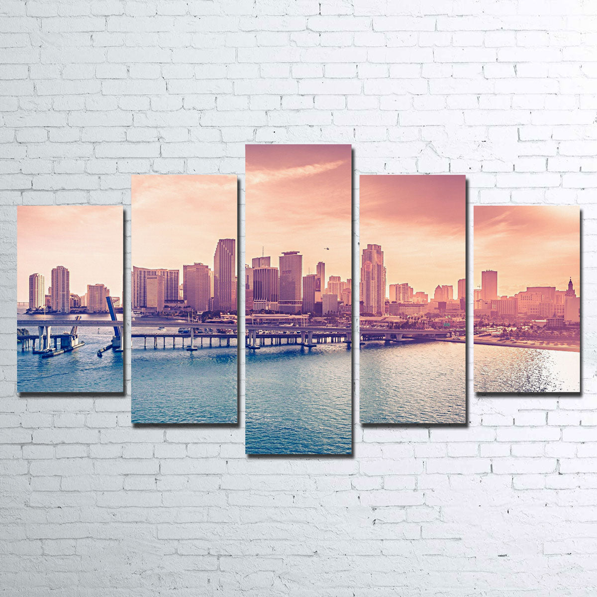 Miami Skyline Wall Art