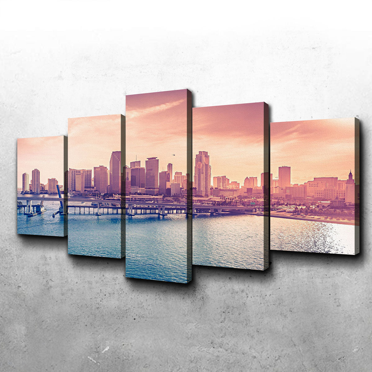 Miami Skyline Wall Art