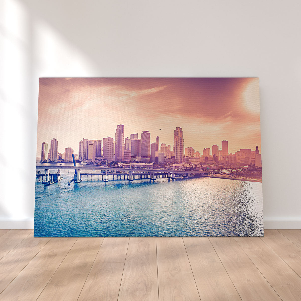 Miami Skyline Canvas Set