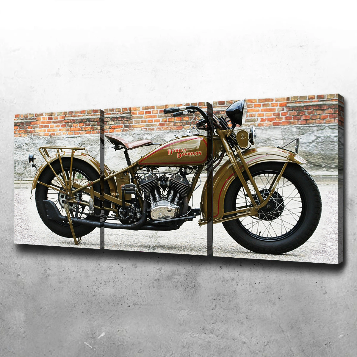 1930's Harley Davidson Canvas Set