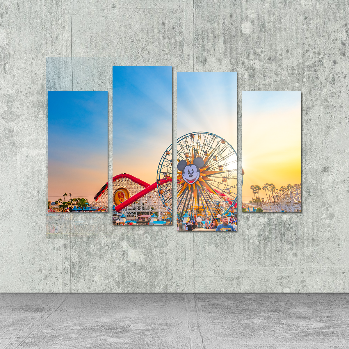 California Adventure Sunset Wall Art