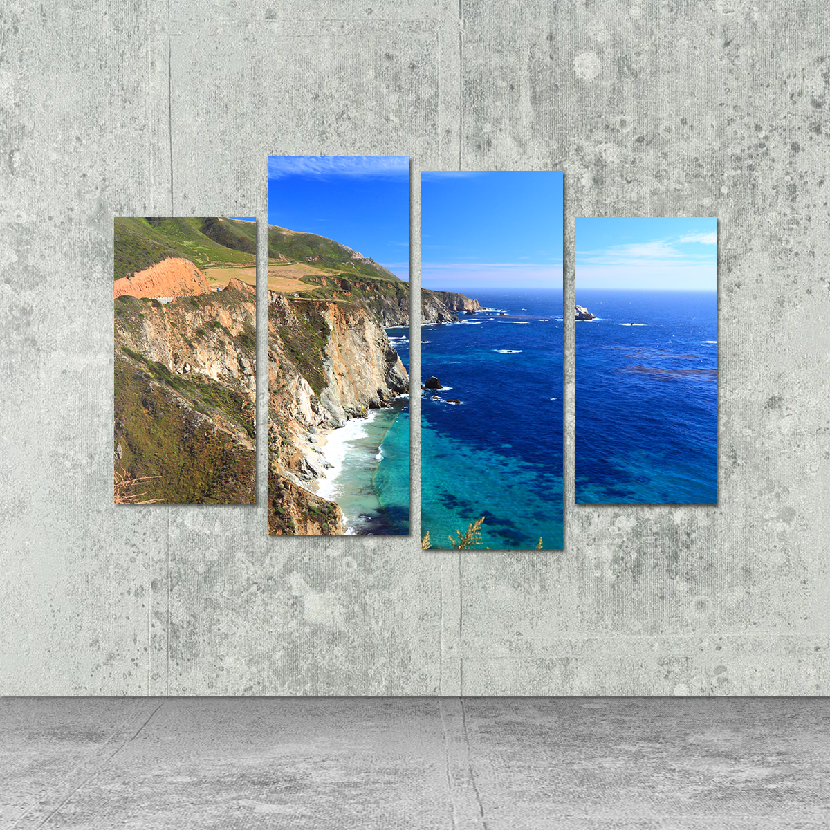 California Coastline Wall Art