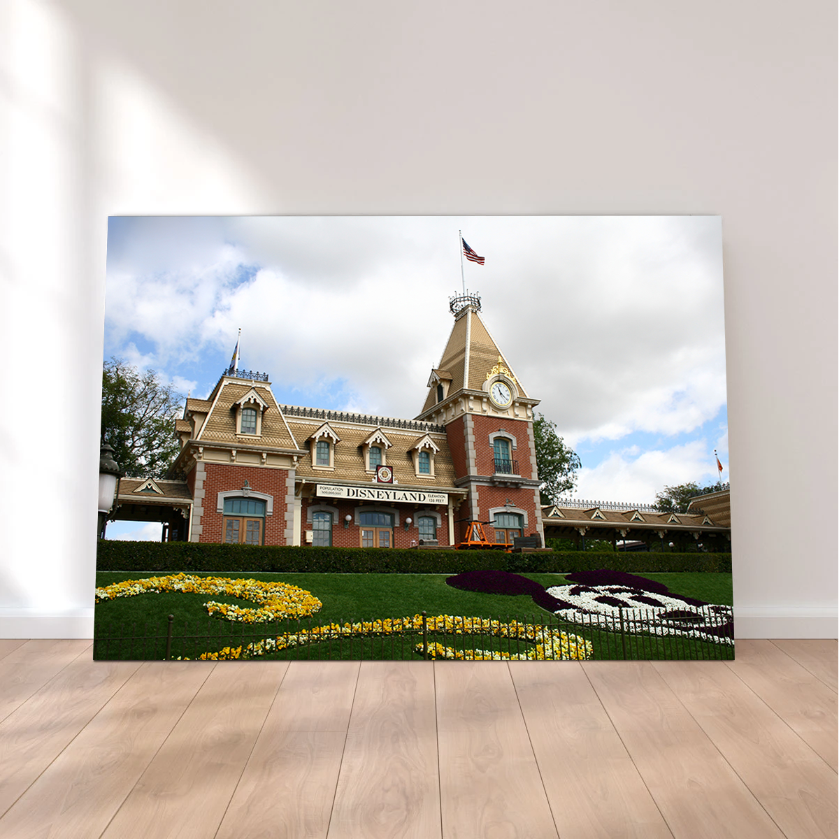 Disneyland Train Station Wall Art