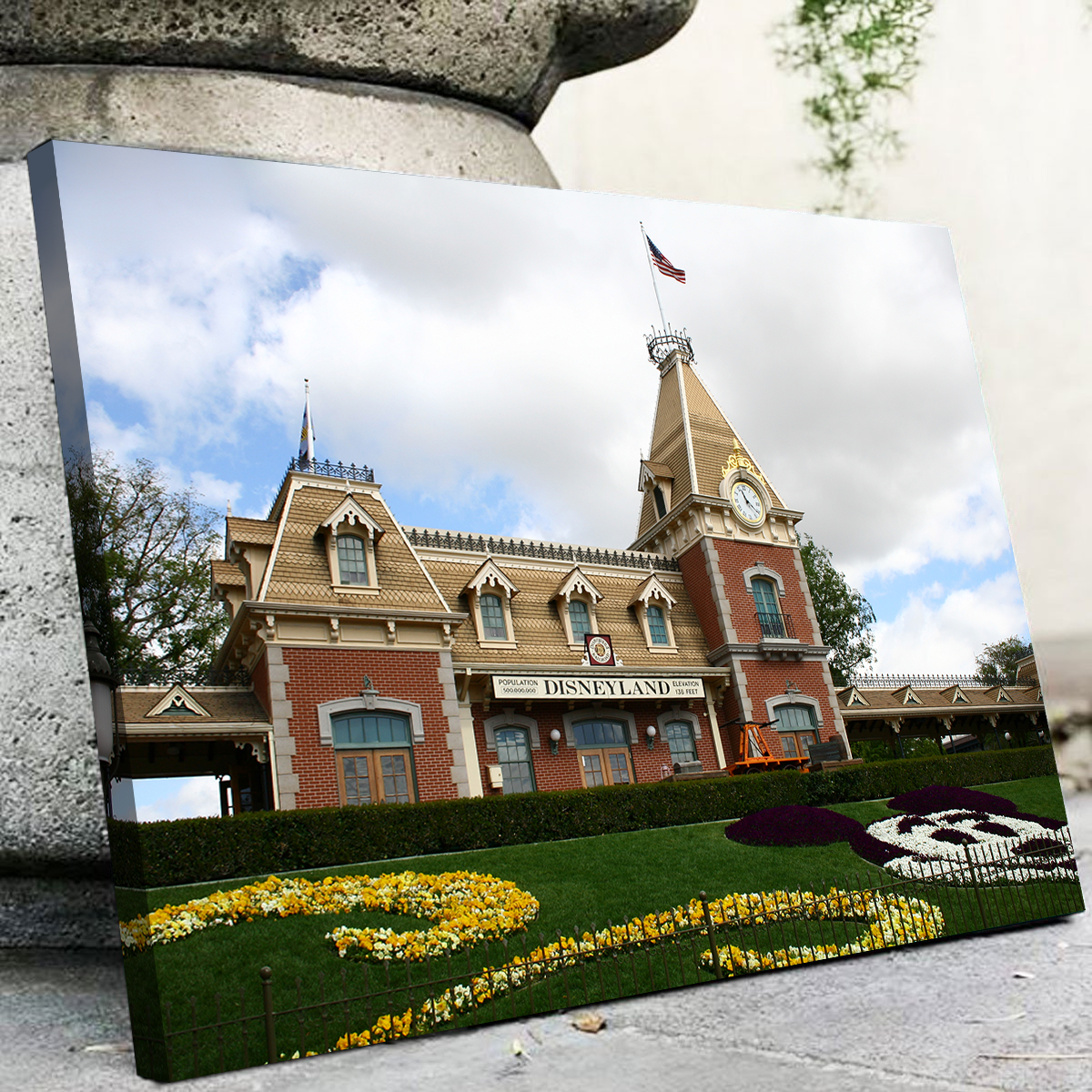 Disneyland Train Station Wall Art