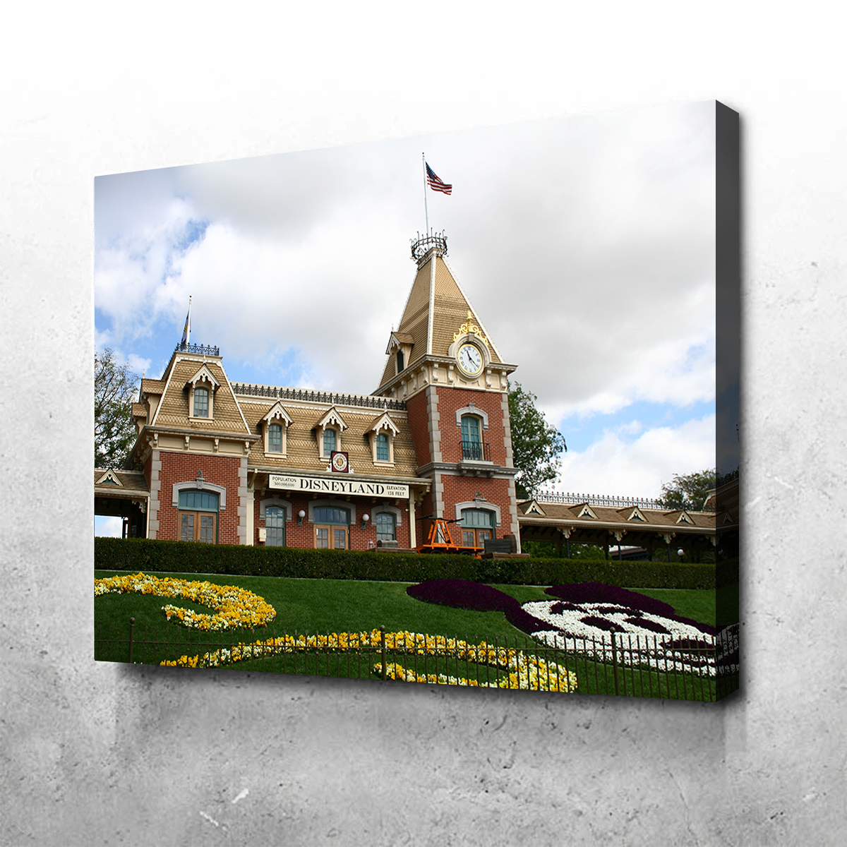 Disneyland Train Station Wall Art