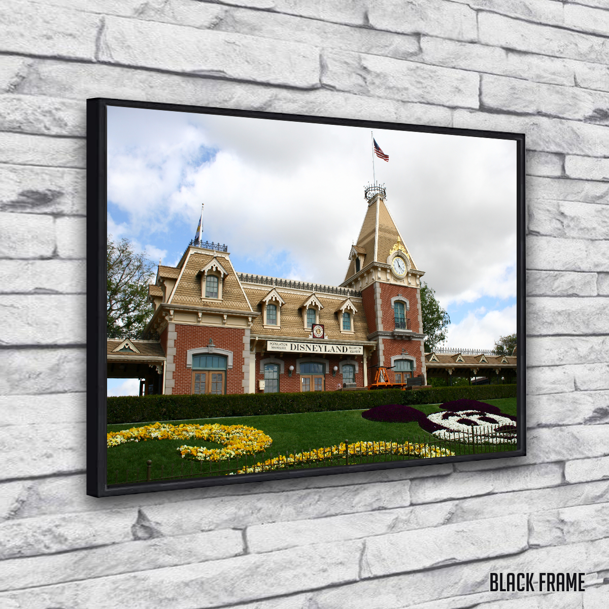 Disneyland Train Station Wall Art