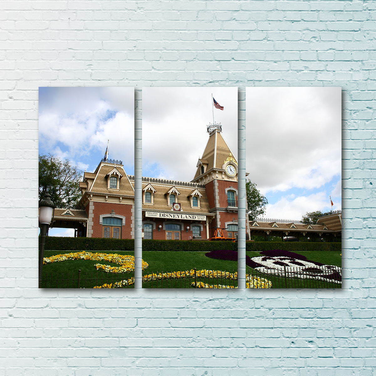 Disneyland Train Station Wall Art