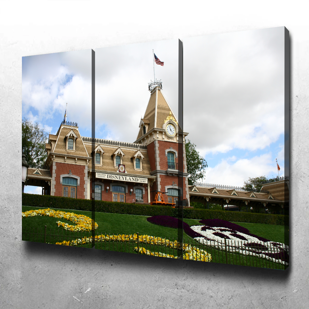 Disneyland Train Station Wall Art