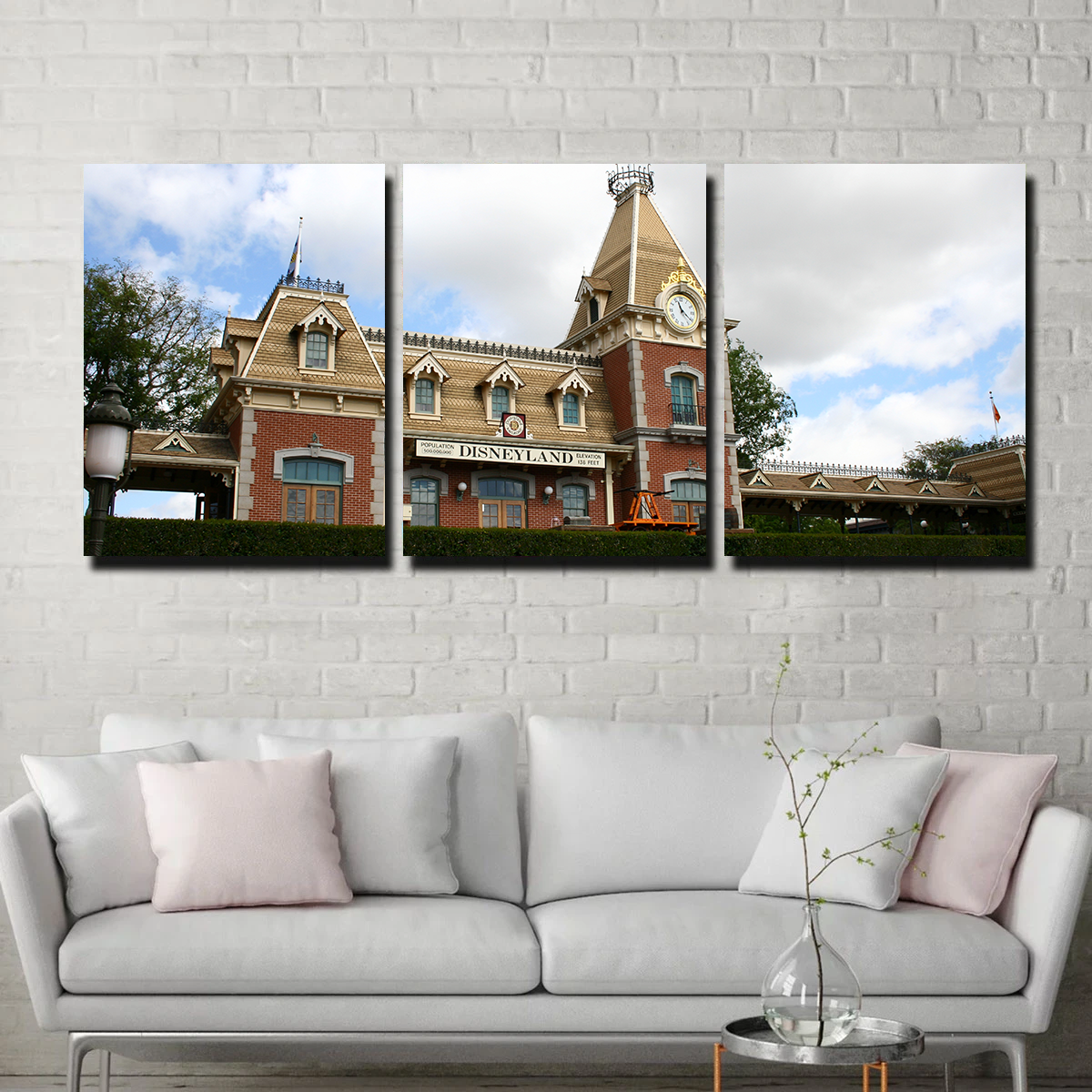 Disneyland Train Station Wall Art