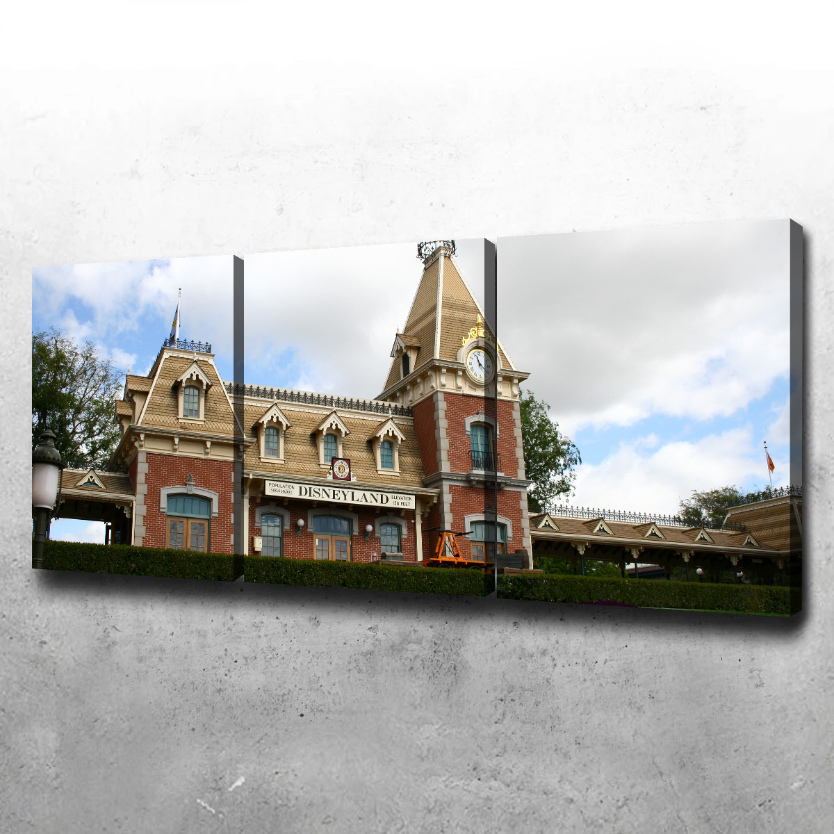 Disneyland Train Station Wall Art