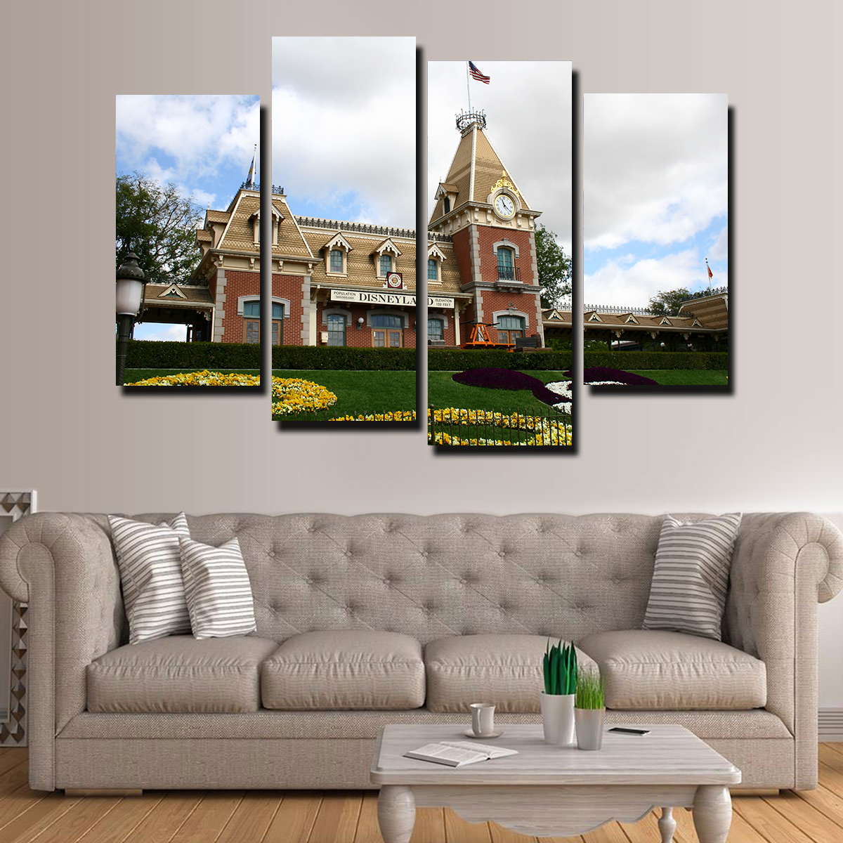 Disneyland Train Station Wall Art