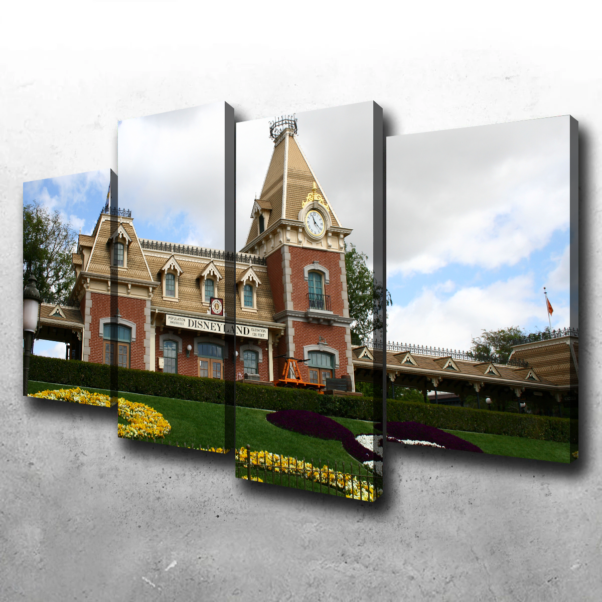 Disneyland Train Station Wall Art