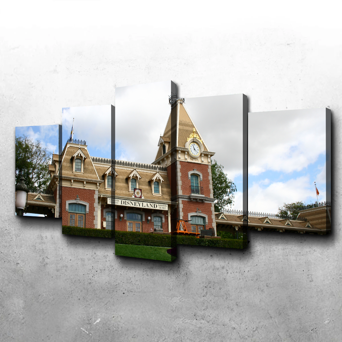 Disneyland Train Station Wall Art