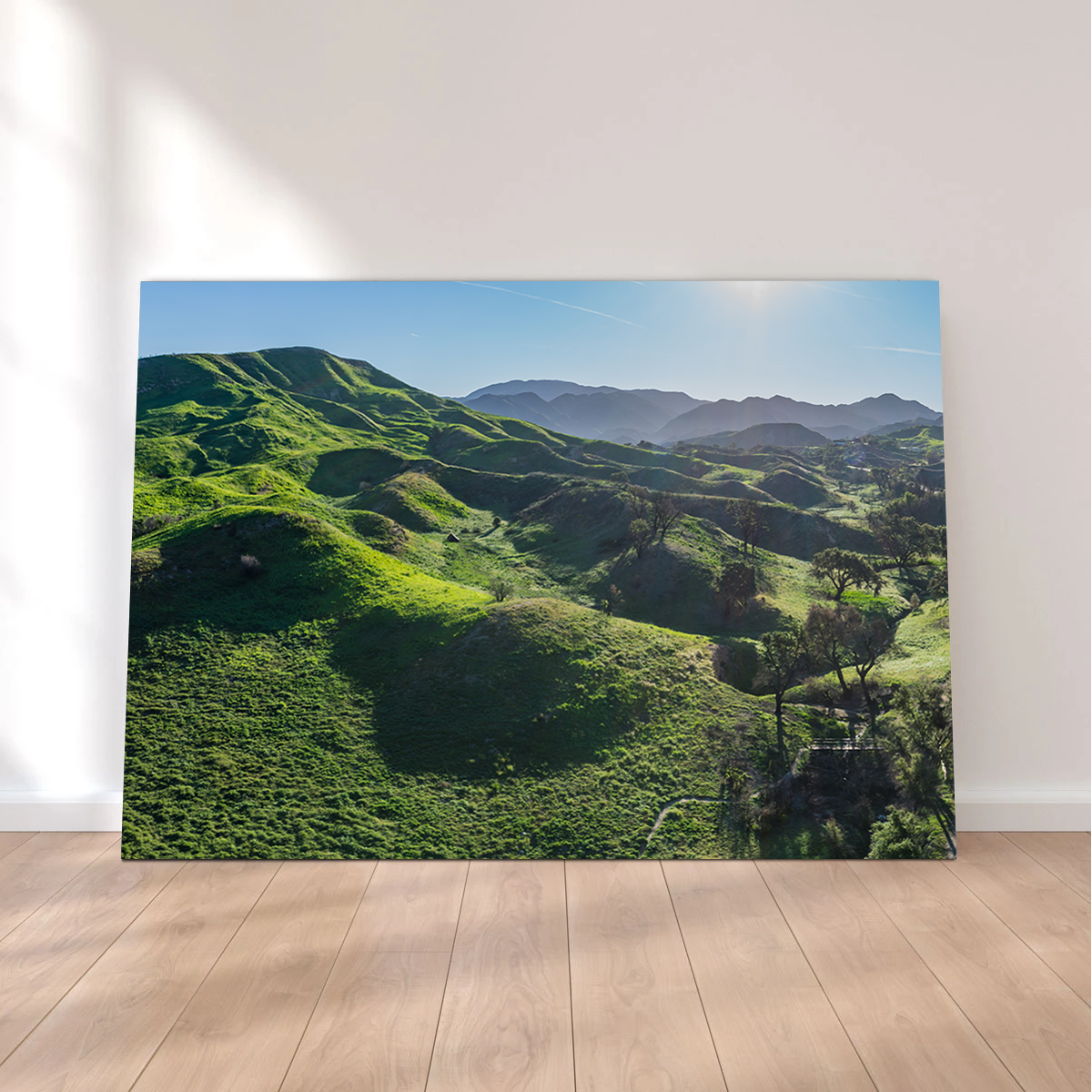 Green Southern California Hills Wall Art