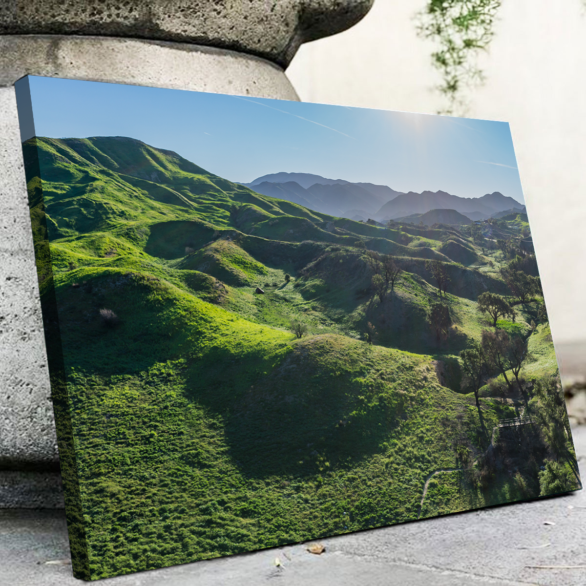 Green Southern California Hills Wall Art