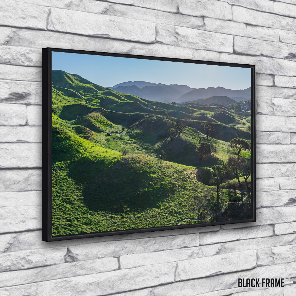 Green Southern California Hills Wall Art