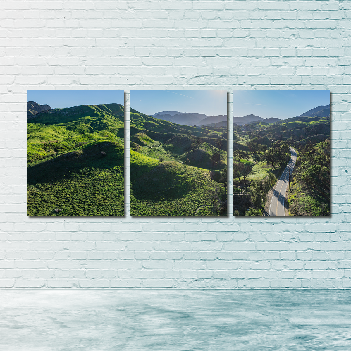 Green Southern California Hills Wall Art