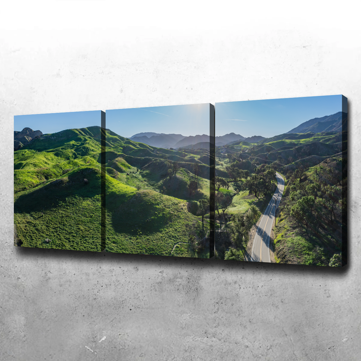 Green Southern California Hills Wall Art