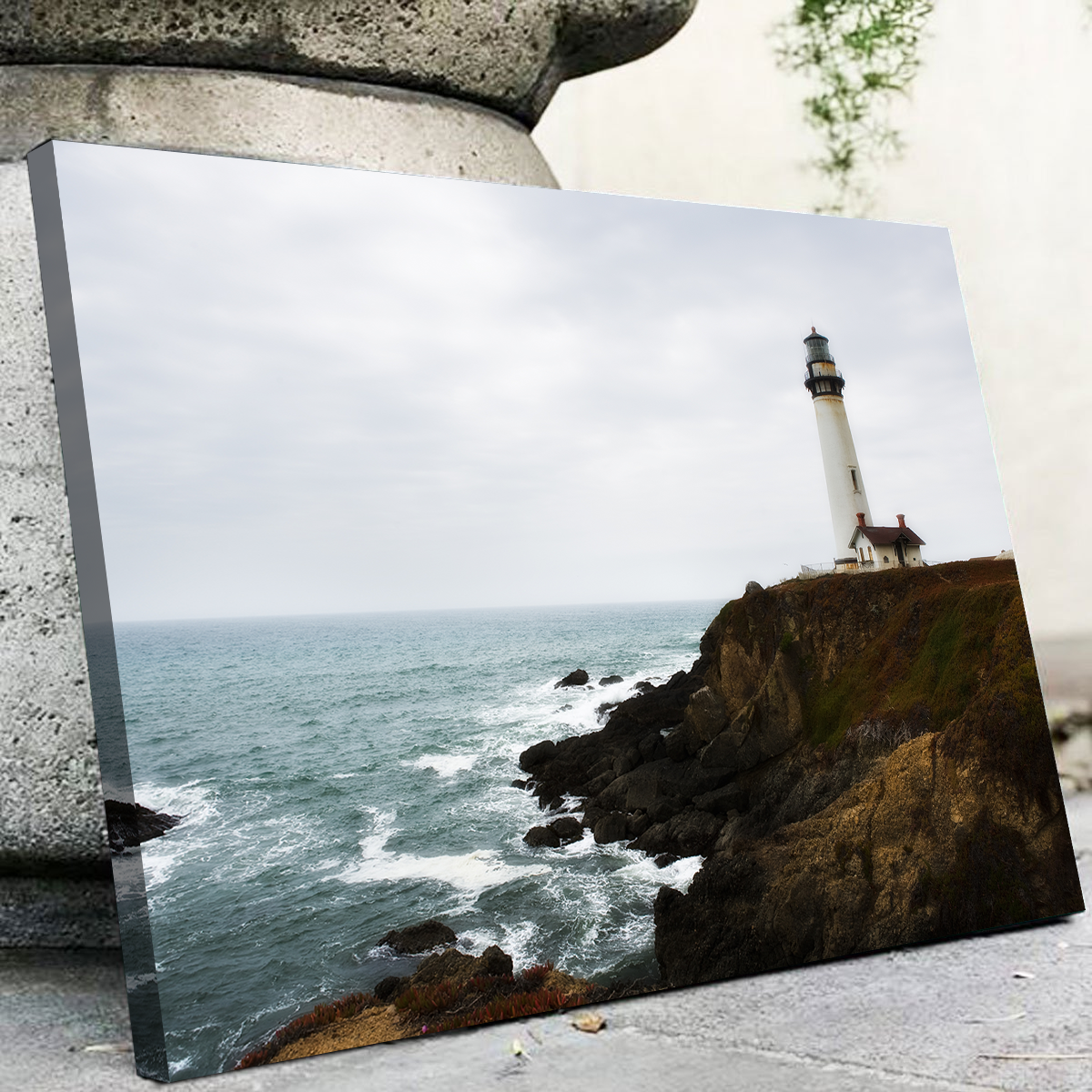 Lighthouse Along Highway Wall Art