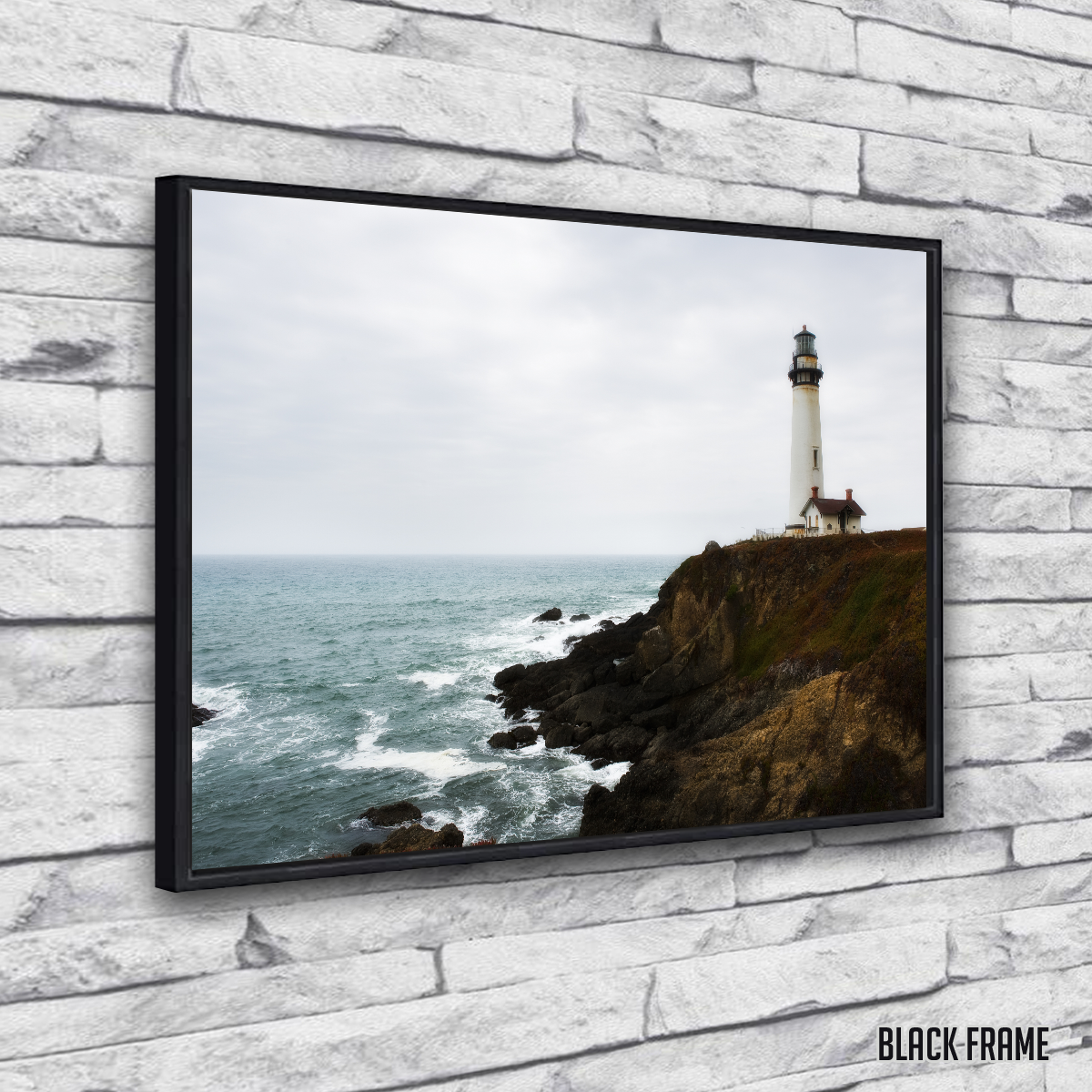 Lighthouse Along Highway Wall Art