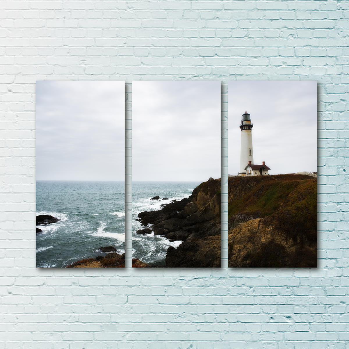 Lighthouse Along Highway Wall Art
