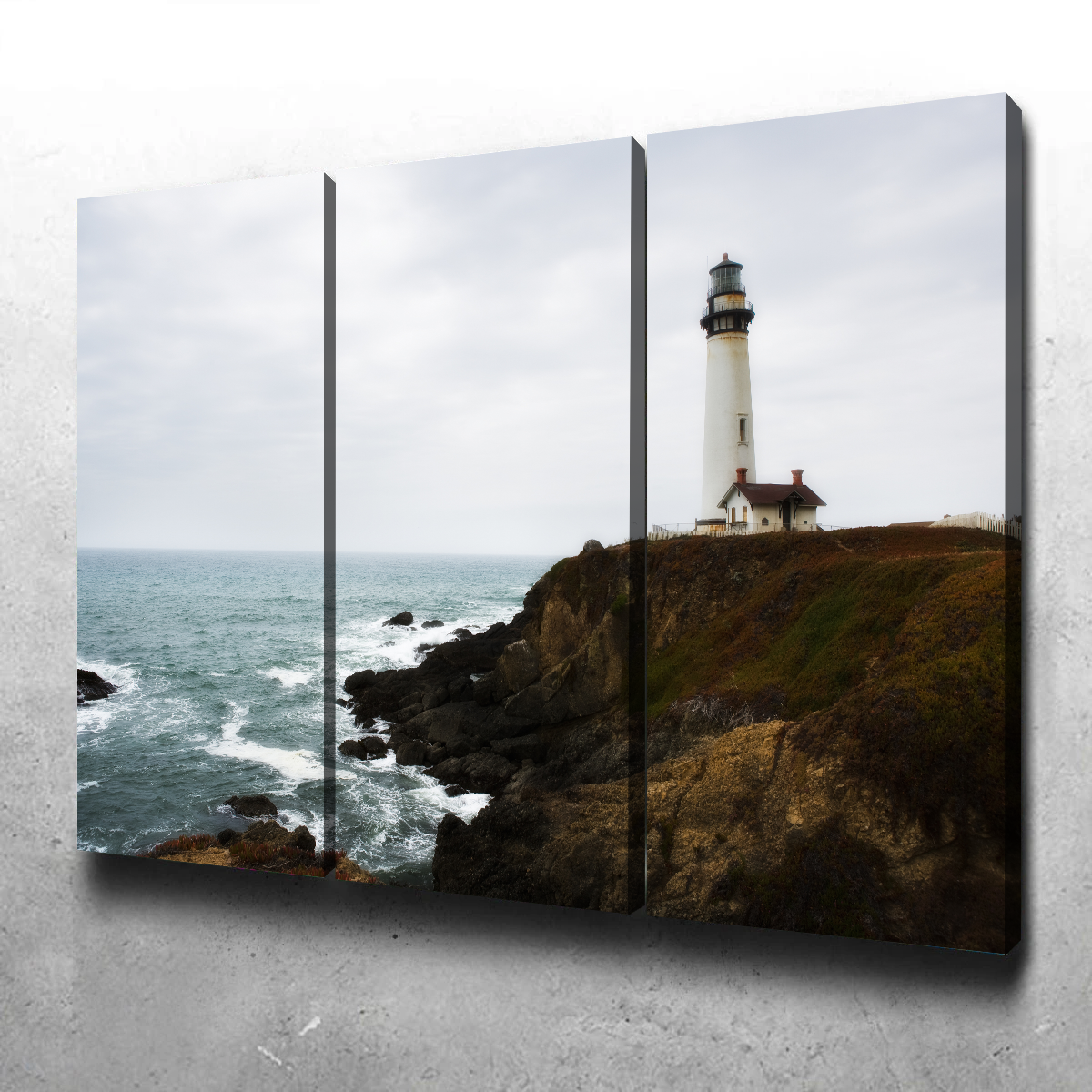 Lighthouse Along Highway Wall Art