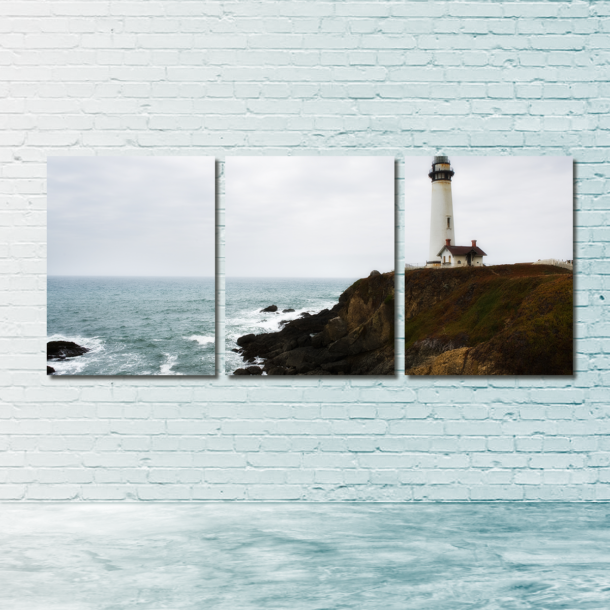 Lighthouse Along Highway Wall Art