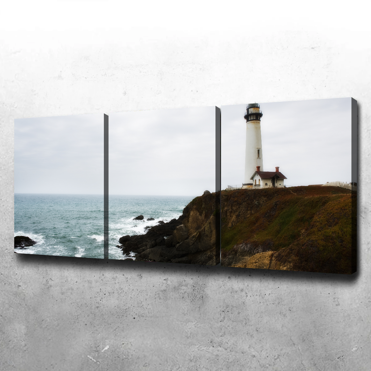 Lighthouse Along Highway Wall Art