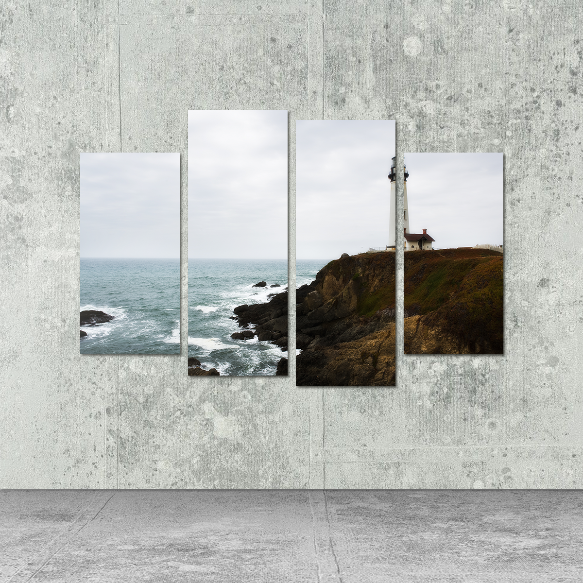 Lighthouse Along Highway Wall Art